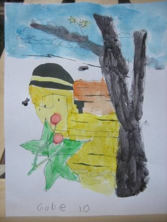 Gabe colored this image of Montezuma Castle in honor of Founders Day 2012!