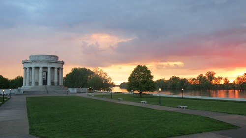 Clark Memorial Sunset