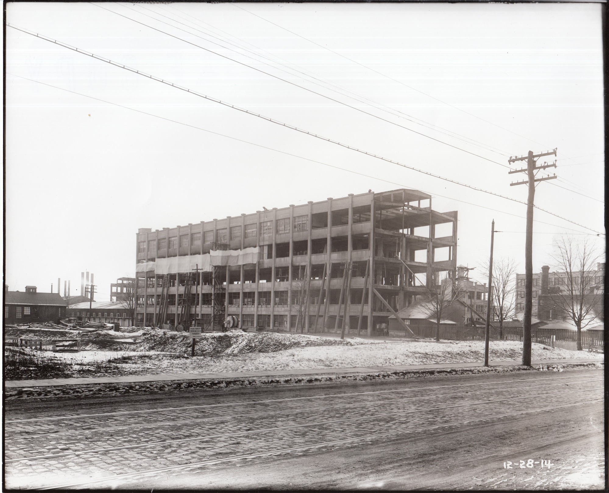 Building 24 viewed from Valley Road (now Main Street).