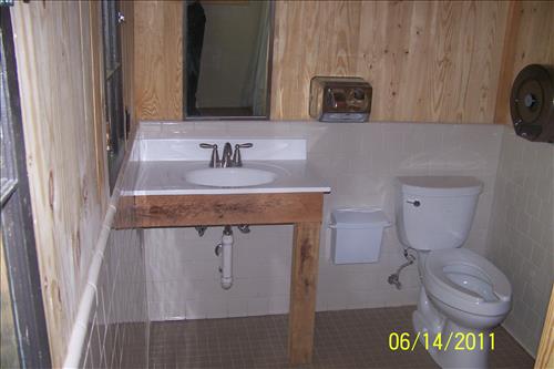 Rehabilitate historic cabin building 65 in camp Mawavi (Camp 2) at Prince William Forest Park in July 2011