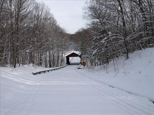 SLBE 7 Pierce Stocking Scenic Drive - Covered Bridge - Winter