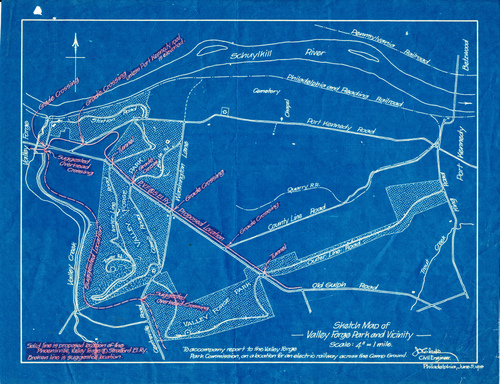 Sketch Map of Valley Forge Park and Vicinity