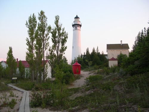 SMI Lighthouse complex at sunset.