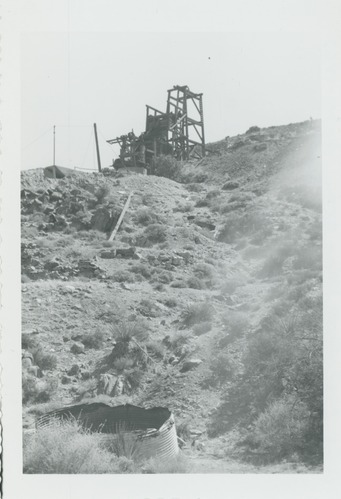 Black and white image of Lost Horse Mine Area