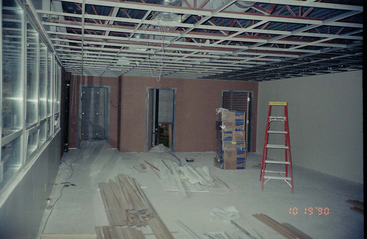 Park Headquarters Renovation: northwest hallway and office area, upper level.