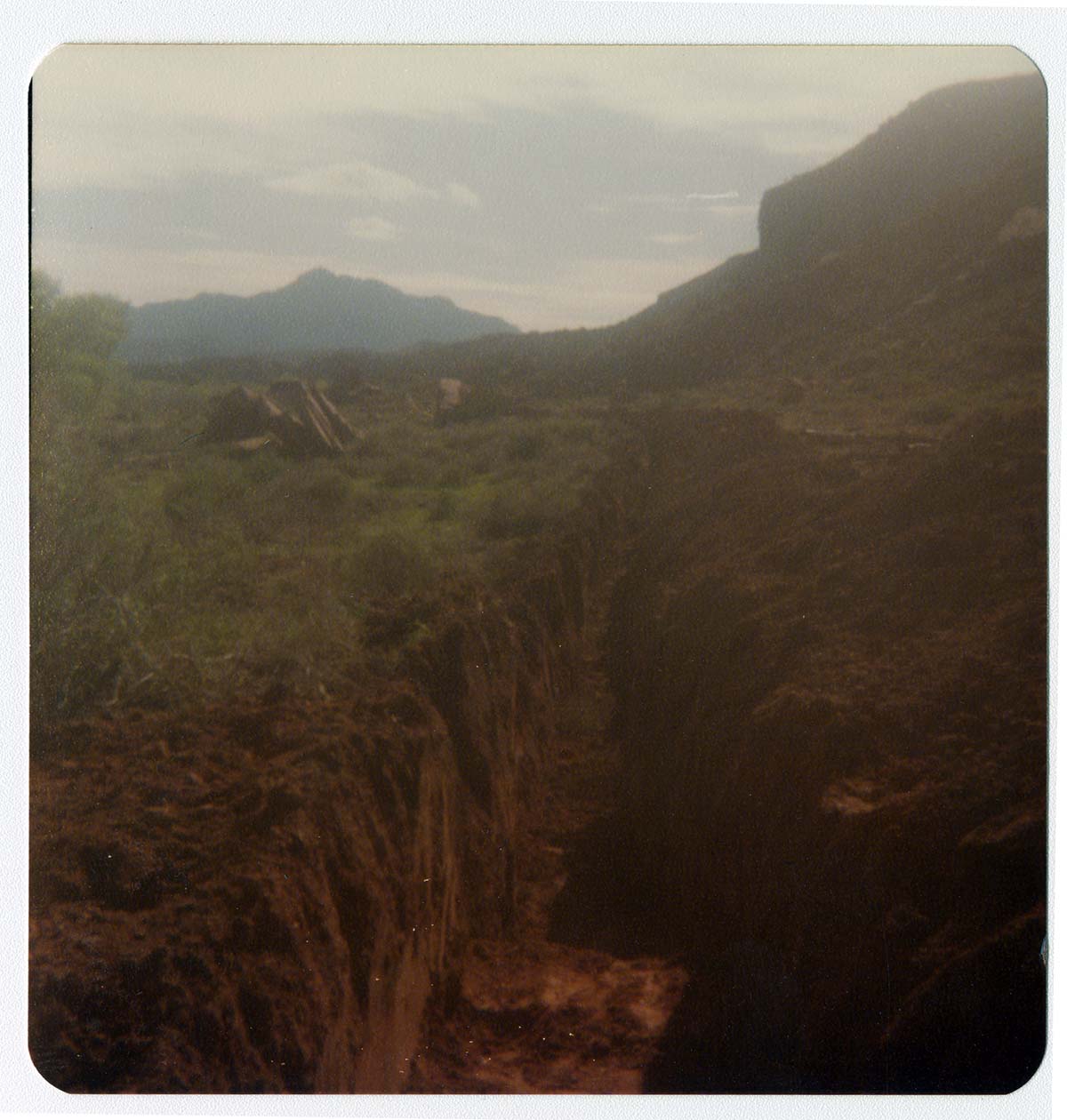 The Springdale water pipeline during construction.
