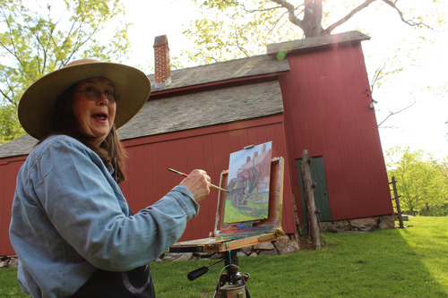 An Artist Painting En Plein Air