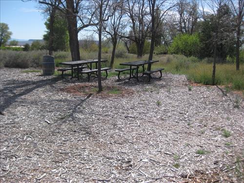 Picnic Area prior to improvements at Pipe Spring National Monument in April 2011