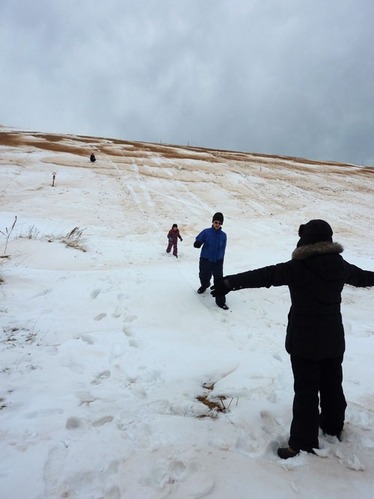 Running back down the dune