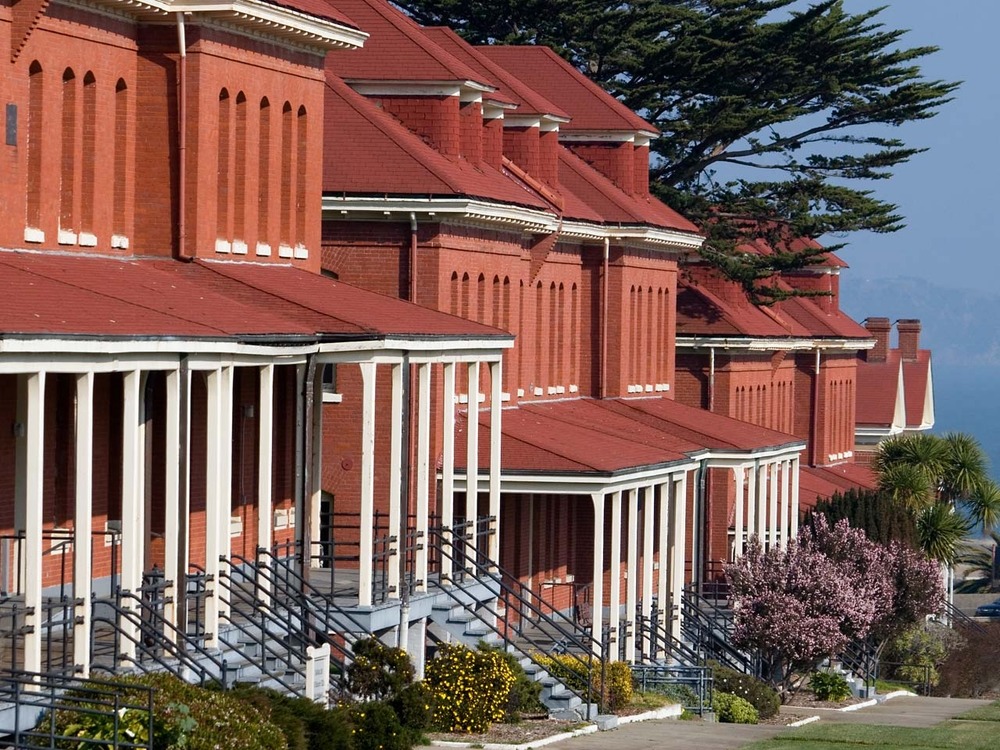 The brick barracks on Montgomery Street were built in the mid-1890s.