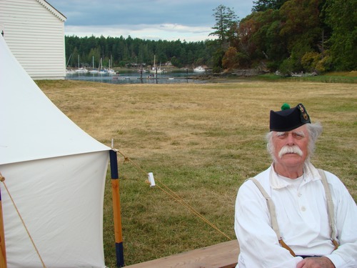 NPS volunteer Jim Meredith has been attending events such as Encampment 2008 for more than 26 years.