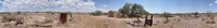 The Gachado Line Camp main house is a great example of vernacular architecture, which means that the house was entirely built using materials found naturally near by. (Special Note: The boarder fence currently being installed in Organ Pipe can be seen in the image.)