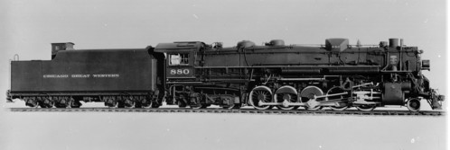 Chicago Great Western no. 880 [2-10-4 [T-1] ]