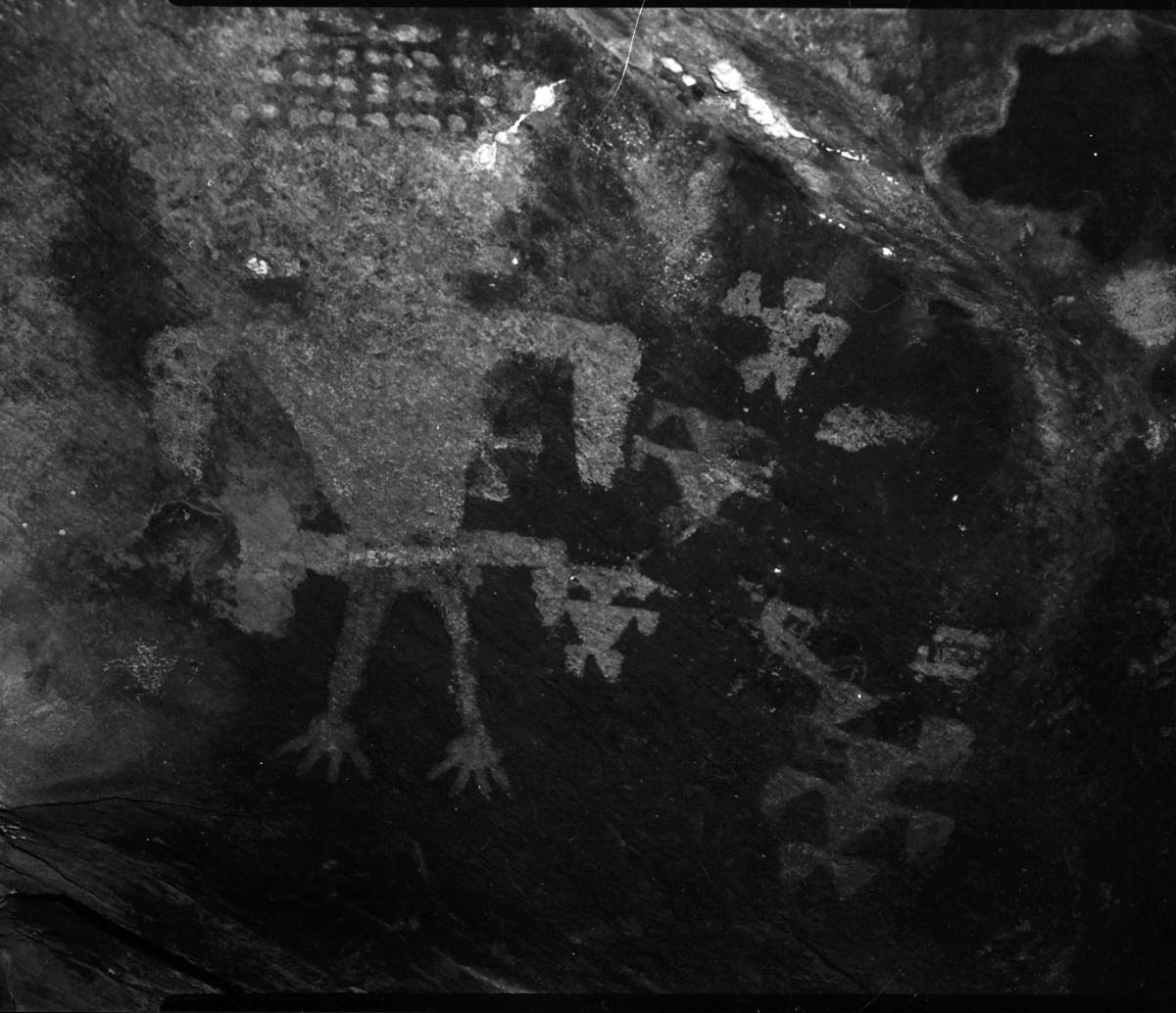 Petroglyphs in Petroglyph Canyon interpretive area