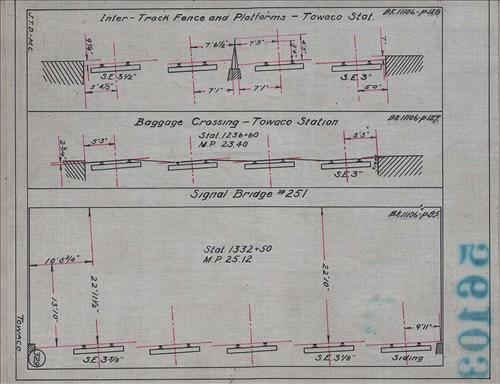 56103.LB--clearance sketches--Structures less than 8 feet from center line of track or less than 22 feet above top of rail [Group 10]