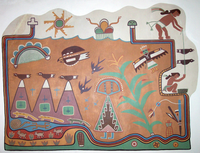 Fred Kabotie Hopi Symbols Mural, Painted Desert Inn NHL