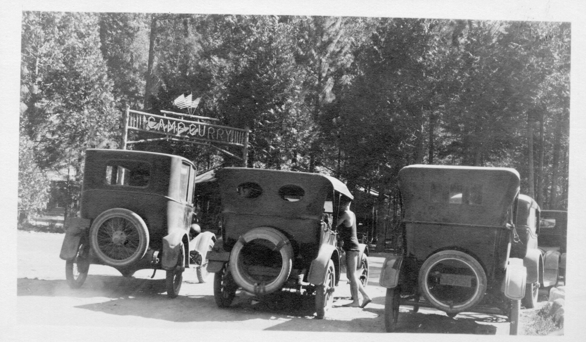 Cars at Camp Curry.