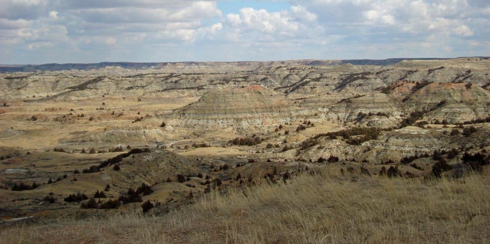 The view at the Painted Canyon overlook.