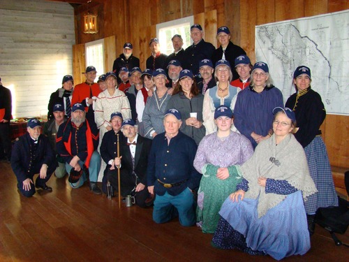 2007 Staff and Volunteers show off their new official park hats.