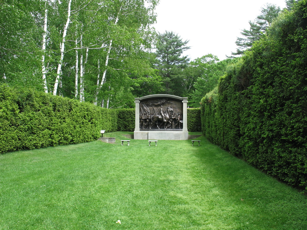 Shaw Memorial on the Bowling Green at Aspet, Saint-Gaudens National Historical Park