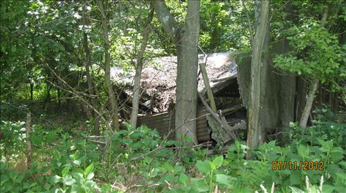 Demolition of Company (Quarry Workers) Houses on School House Ridge South Harpers Ferry Natiponal Historical Park in June 2013