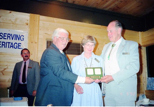 Color Photos of awards ceremony.