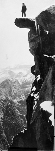 Galen Clark at Glacier Point.