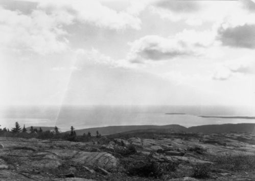 Panorama (6 sections) ; S.E to N.W. From Cadillac Mt ; Bar Harbor, Me ; Oct 3, 1932