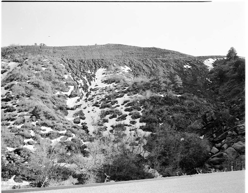 BW Photos showing slope creep, slump and rock falls at Cedar Breaks - Large Format.