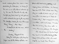 Two pages of manuscript letter in dark ink.
