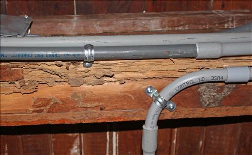 Plum Orchard Kitchen Floor Damage in September 2010