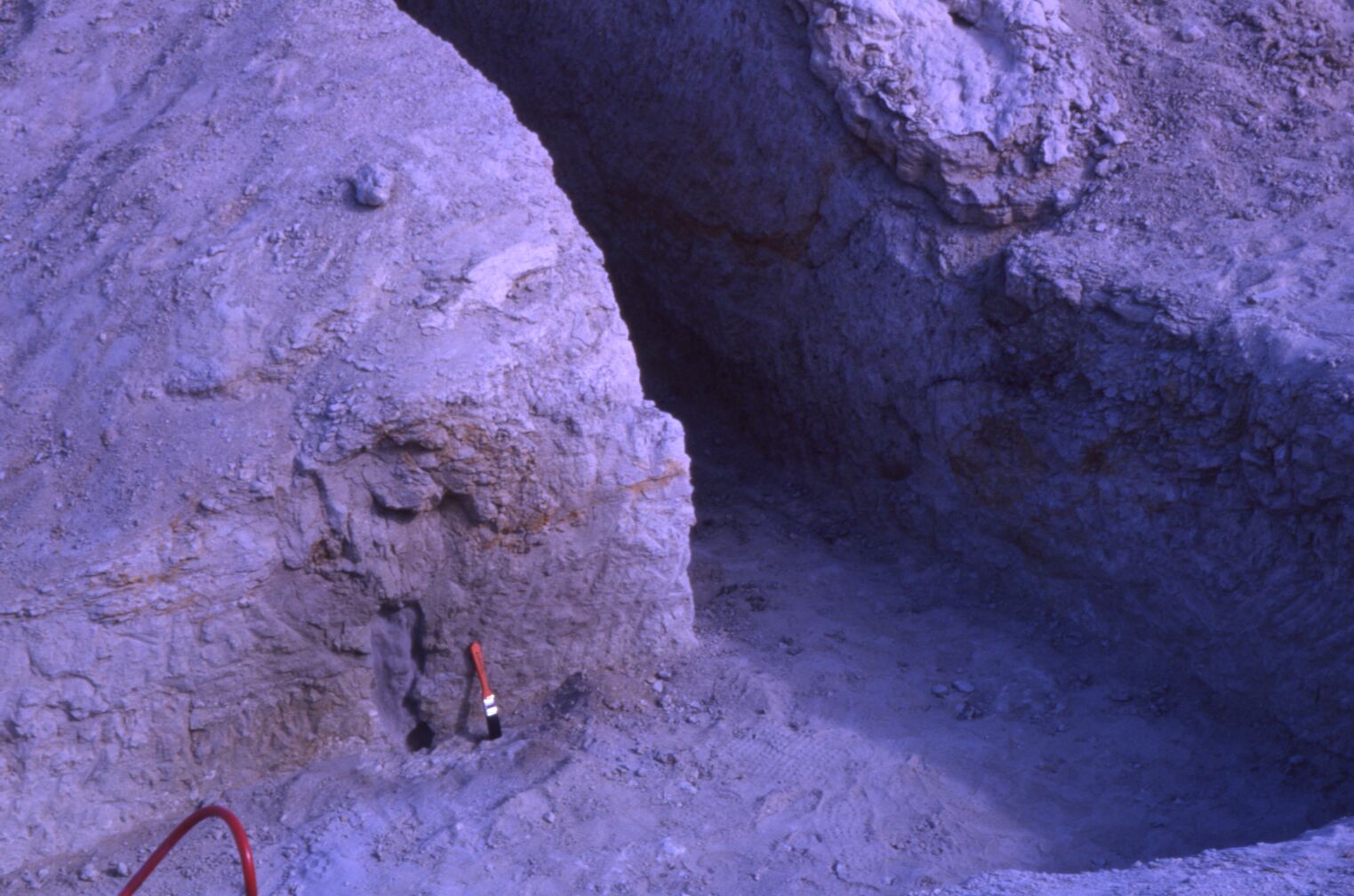 Image of formations in trench