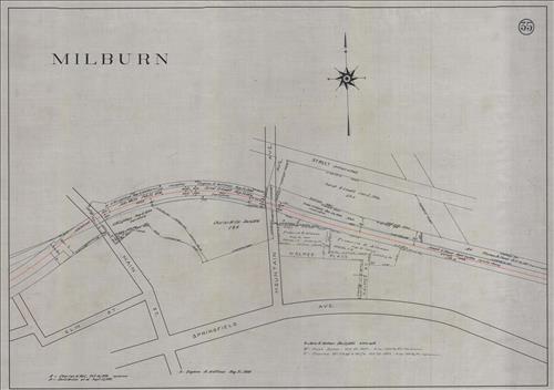 52430.LK--Property Map--Morris and Essex Railroad--Wyoming to Summit, NJ