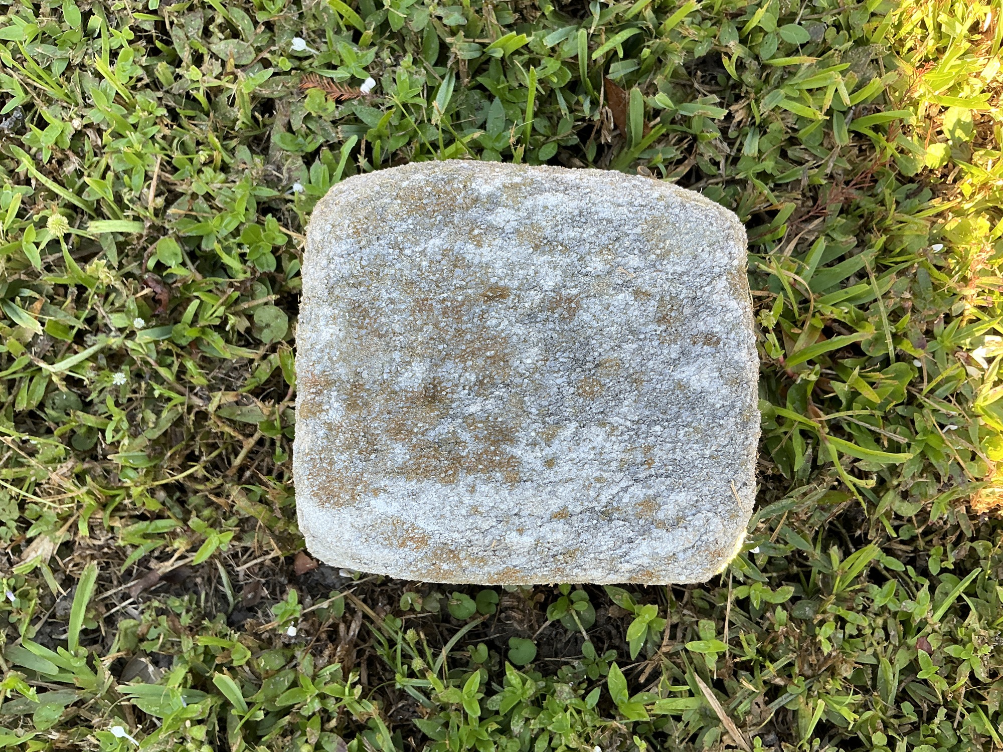 Top of flat marble marker