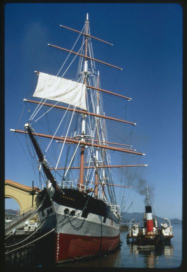 Various views of the Eppleton Hall (built 1914; tugboat) at and near the San Francisco Waterfront