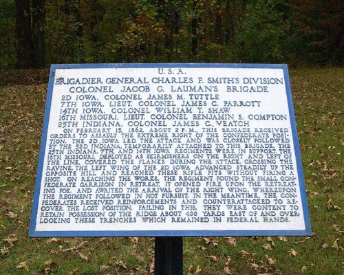 War Department Tablets at Fort Donelson National Battlefield in April 2005