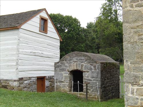 Farm buildings at Hampton National Historic Site in June 2009