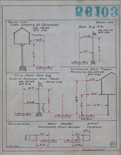 56103.LB--clearance sketches--Structures less than 8 feet from center line of track or less than 22 feet above top of rail [Group 07]