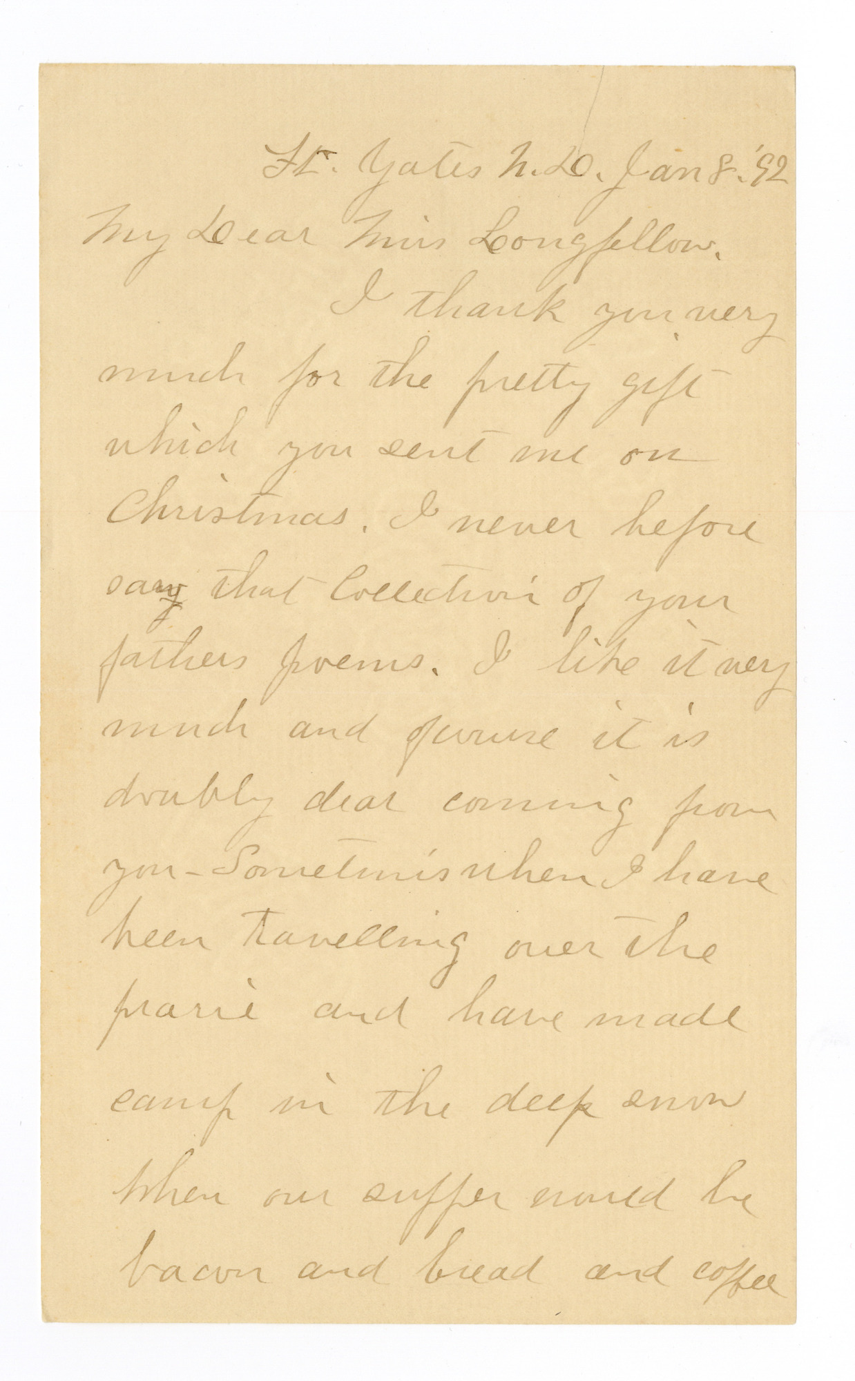 Manuscript letter
