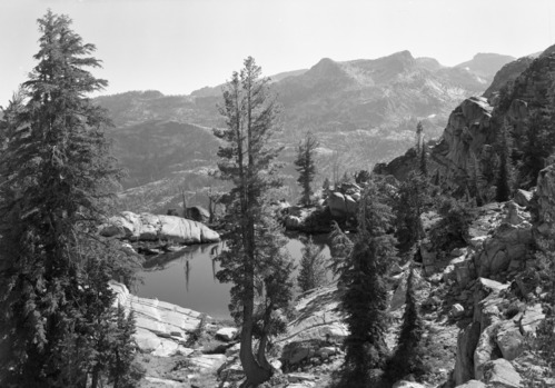 From Seavey Pass looking south toward Benson Lake.