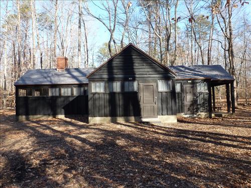 Rehabilitation of Historic Central Bath Building 95 in CC-4 at Prince William Forest Park in December 2012