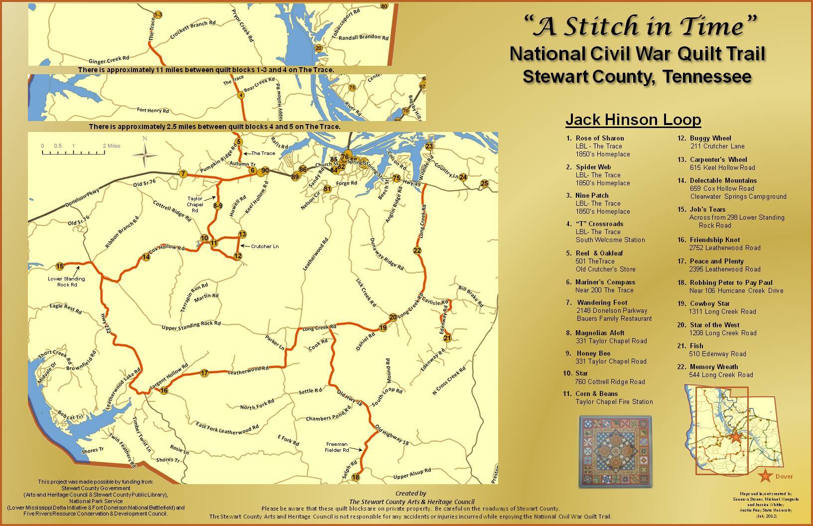 map for Hinson Loop