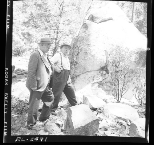 At site of old mail carriers near Pohono Bridge-Yosemite