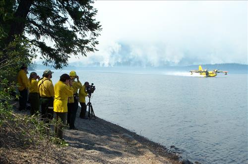 CL-215 used on Robert Fire, Glacier National Park