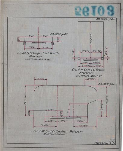 56103.LB--clearance sketches--Structures less than 8 feet from center line of track or less than 22 feet above top of rail [Group 09]