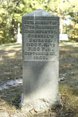 Detachment of 17th Ohio Infantry Regiment Marker