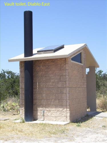 Facilities at the Diablo East boat ramps, docks, and campground