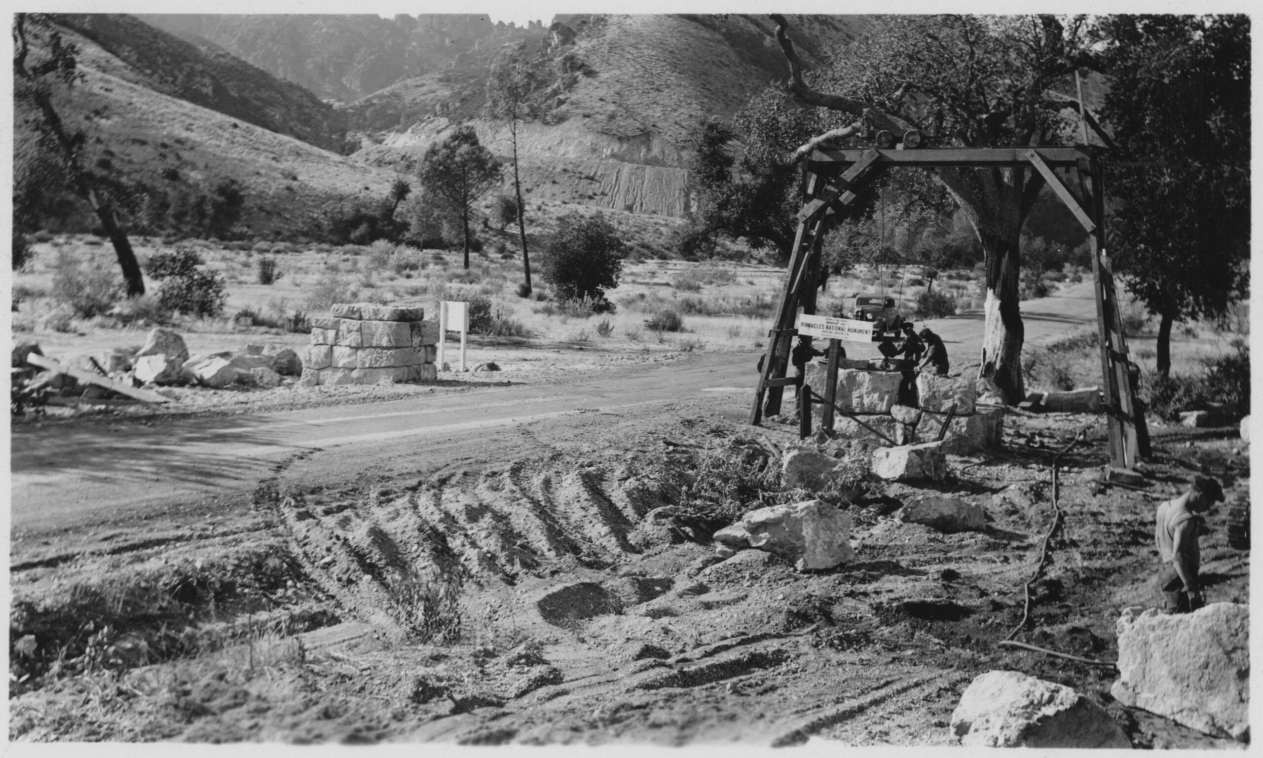 Entrance Pylon Construction