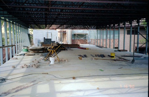 Construction of headquarters addition.