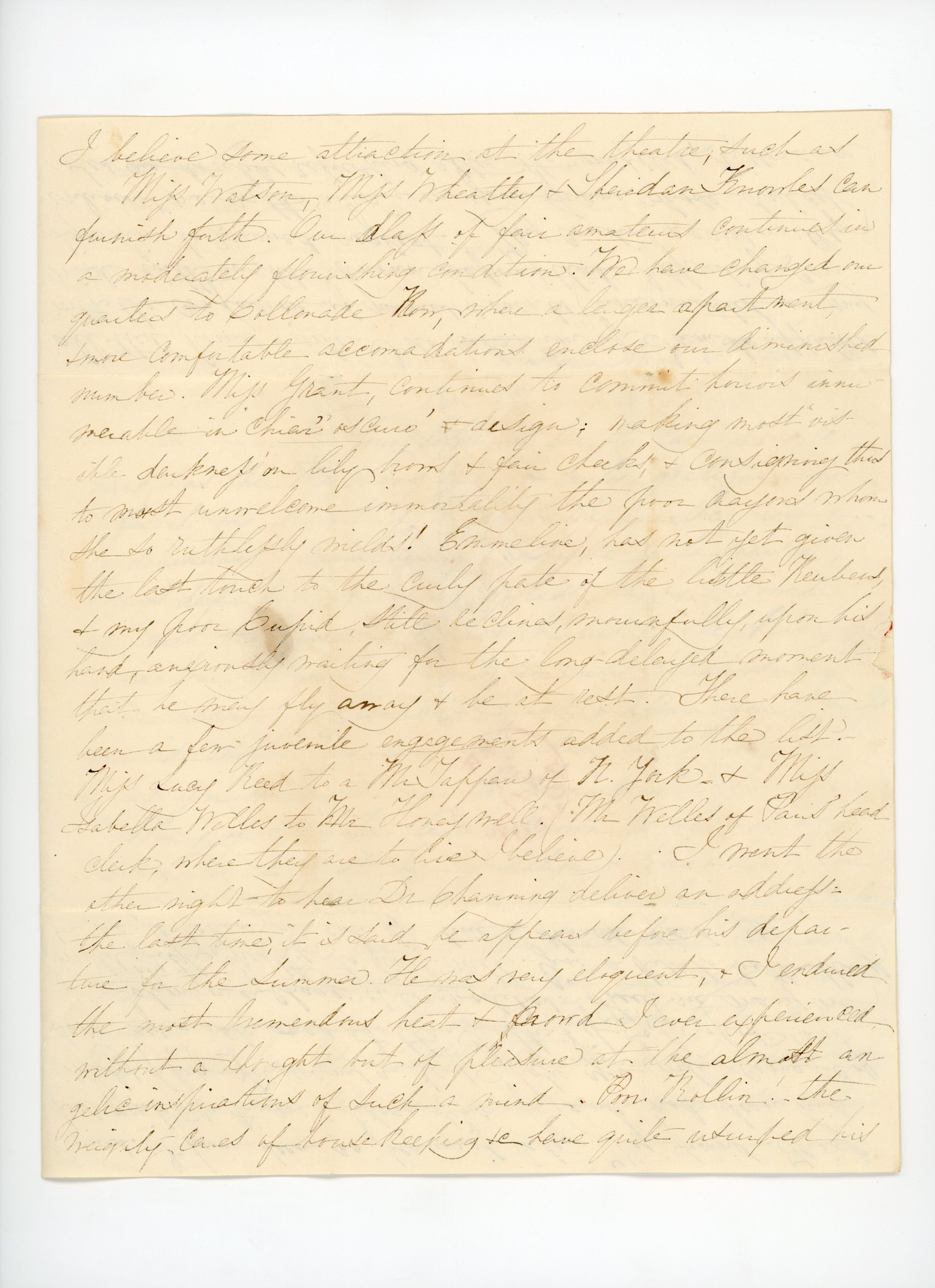 Manuscript letter